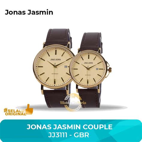 Jual Jam Tangan Couple Jonas Jasmin Jj M Gold Brown Original