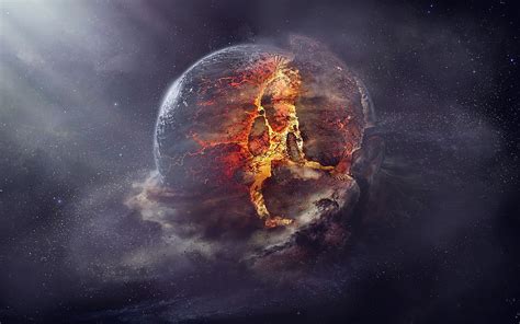 Exploding planet illustration HD wallpaper | Wallpaper Flare