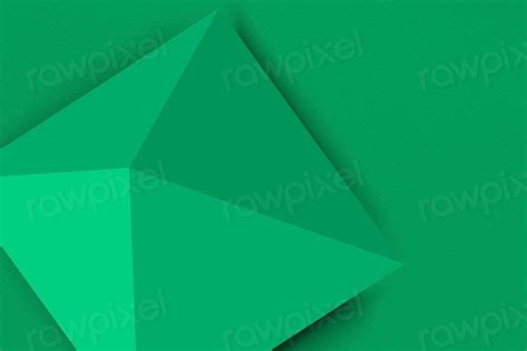 Green Pyramid Background Geometric 3d Free Psd Rawpixel