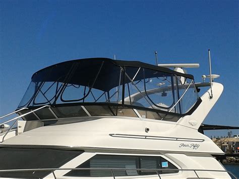 Searay Sunbrella Bimini With Strataglass Prestige Marine Trimmers