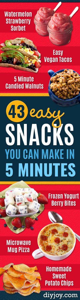 43 Easy Snack Recipes To Make In Less Than 5 Minutes