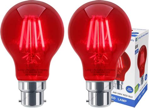 X Eveready Gls Bulb Fire Glow Red W Bayonet Cap B Amazon Co