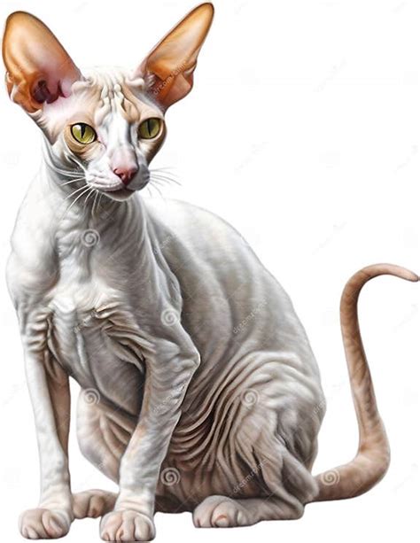 Cornish Rex Cat Colored Pencil Sketch Of A Cornish Rex Cat Ai