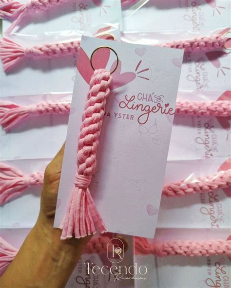 Lembrancinha Chá de Lingerie Chaveiro em Malha Elo7