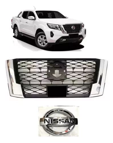 Grade E Emblema Nissan Frontier Cromada Parcelamento