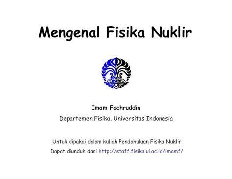 Pdf Mengenal Fisika Nuklir Stevi Files Wordpress