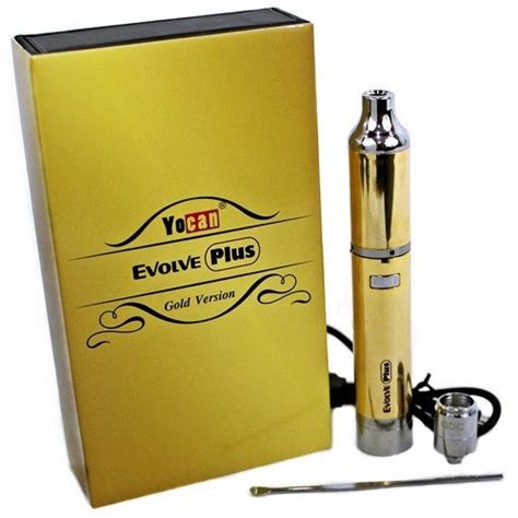 Yocan Evolve Plus Gold Edition Wax Vape Pen Kit Waxpensales