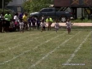 Kaina Martinez And Future Athletes Run In Seine Bight Ambergris Caye