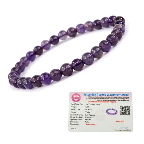 Buy Reiki Crystal Products Unisex Adult Certified Amethyst Bracelet