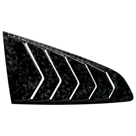 Cobra Tek Mustang Type B Quarter Window Louvers Forged Carbon Fiber