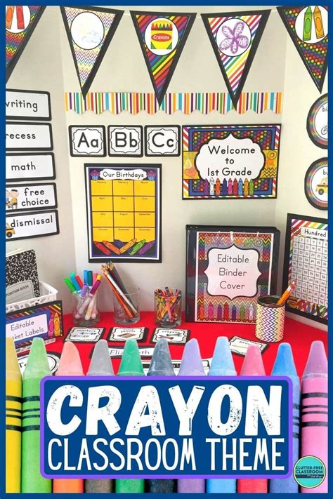 Crayon Themed Classroom Preschool Classroom Themes Preschool Prep