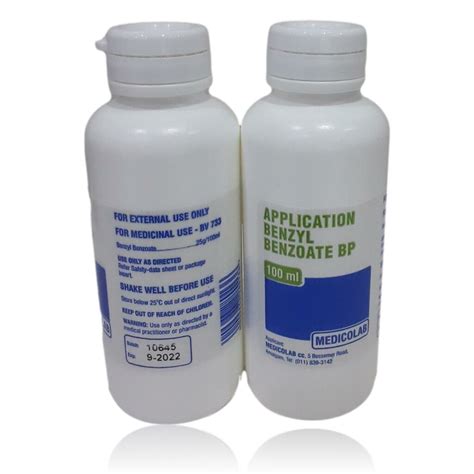 Application Benzyl Benzoate Medicolab