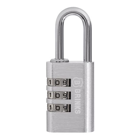 Brinks Resettable Dial Combination Padlock Mm Aluminum Body With