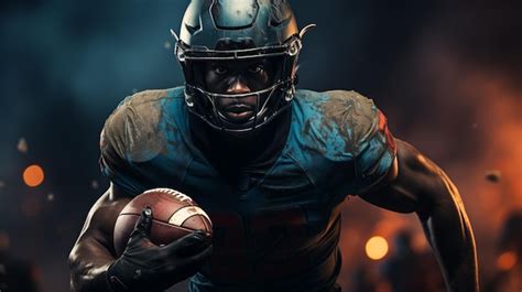 Premium Photo American Football Player Generative Ai