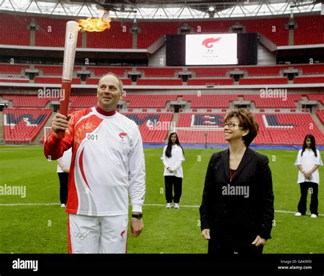 Beijing Olympics Torch Relay London Stock Photo Alamy