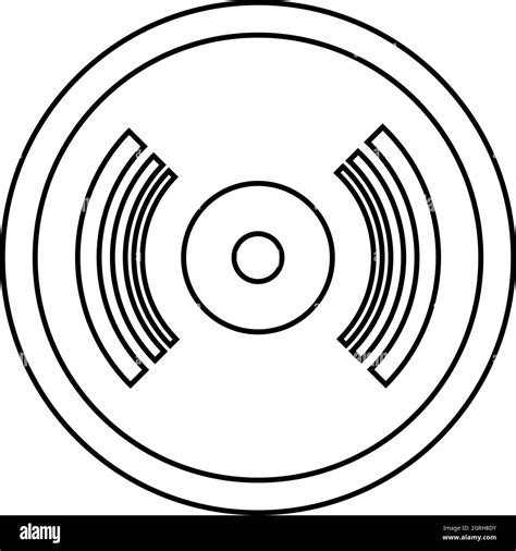 Vinyl Record Icon Outline Style Stock Vector Image Art Alamy