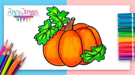 Cómo dibujar una CALABAZA ideas de dibujos fáciles YouTube