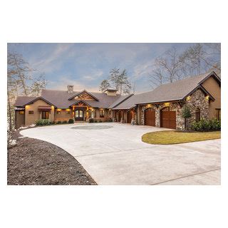 Casa Lago Custom Home Rustic Exterior By Alair Homes Clemson Houzz