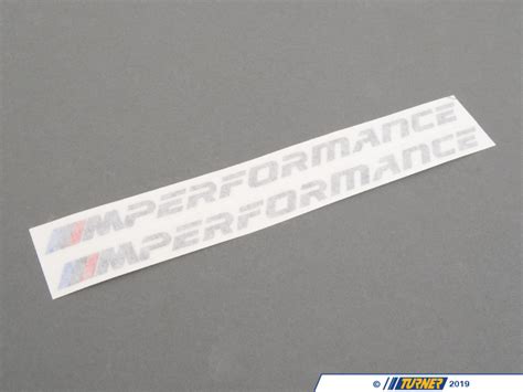 Genuine Bmw M Performance Decal Pair F M G G