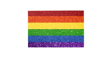 Lgbt Glitter Rainbow Pride Flag Metal Print Zazzle