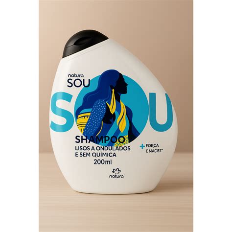 Shampoo Natural Sem Quimica - Natura Shampoo Enxágue Lisos a Ondulados & Sem química SOU - 200ml ...