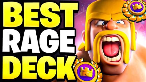 Clean 20 0 Best Deck For Rage Global Tournament Clash Royale Youtube