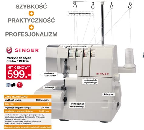 Overlock Singer Sh W Lidlu Od Pa Dziernika Kilka Opinii Na Jego