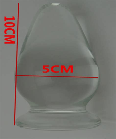 Aliexpress Buy Glass Anal Pleasure Beads Butt Plug Sex Toys For Woman And Men Gay Dia 5 CM