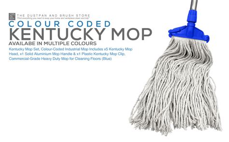 Kentucky Mop Set Colour Coded Industrial Mop Includes X Kentucky Mop