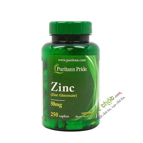 Zinc Gluconate Puritan s Pride 50Mg 250 Viên Bổ Sung Kẽm