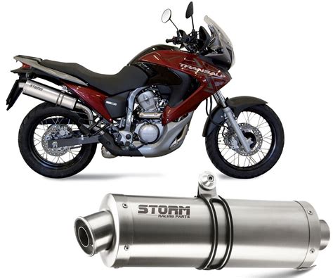 Exhaust Storm By Mivv Muffler Oval Steel For Honda Xlv Transalp