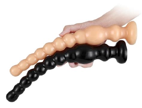 Silicone Long Anal Beads Sq Chastitygo