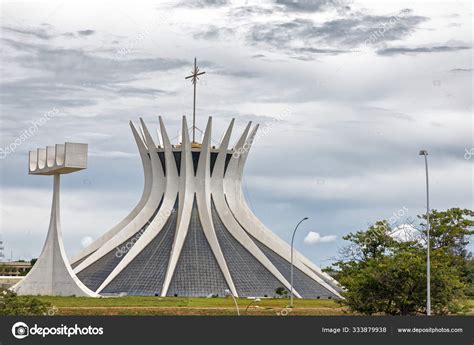 Cathedral Metropolitan Nossa Senhora Aparecida Brasilia Brazil Stock