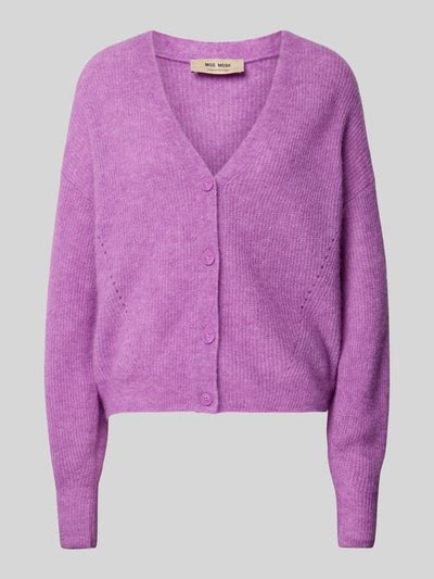 MOS MOSH Cardigan Met V Hals Model THORA In Violet Online Kopen P C