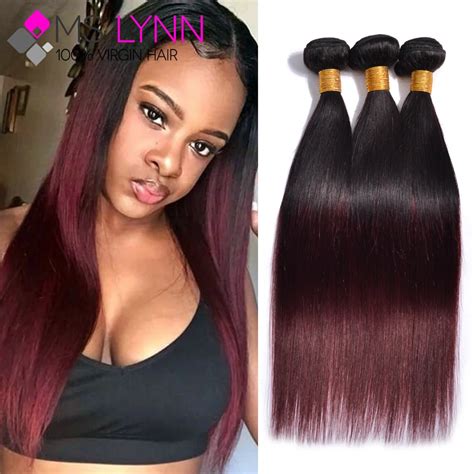 7a Tissage Peruvian Virgin Hair Straight 3 Bundle Deals Ombre Hair Extensions Peruvian Straight