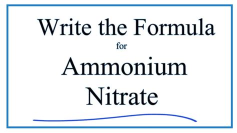 Is Ammonium Nitrate On The Periodic Table | Elcho Table