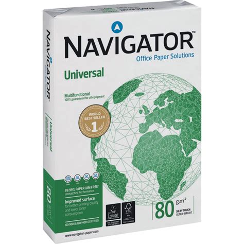 Shop Navigator A3 Universal White Paper 80gsm 500 Copier Paper