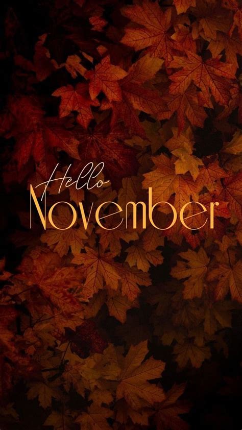 Pin by Danna Mendoza on month | Hello november, November wallpaper ...