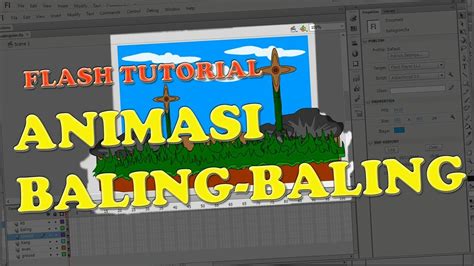 Tutorial Dasar Adobe Flash Cs Membuat Animasi Baling Baling Youtube