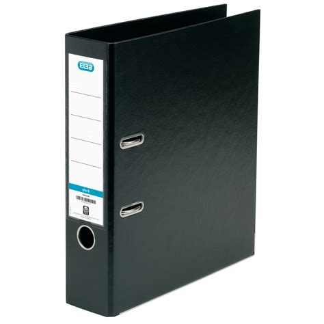 Elba Pvc Black A4 Lever Arch File 70mm 1450 10