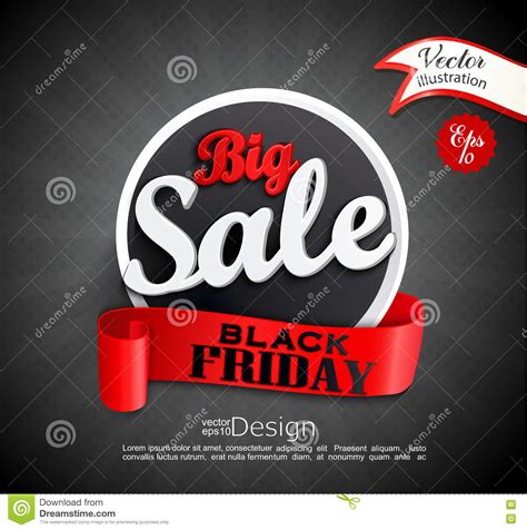 Big Sale Black Friday Stock Vector Illustration Of Banner 80717946