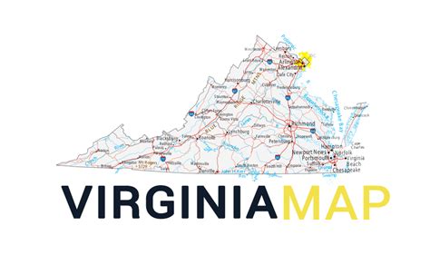 Map of Virginia - Cities and Roads - GIS Geography