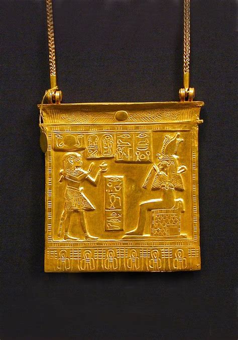 Egypt Gold Pendant From The Treasure Of The Royal Tombs Tanis