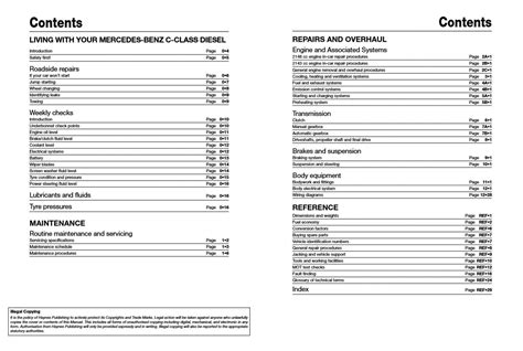 Mercedes C Class 2011 2014 Haynes Repair Manuals And Guides