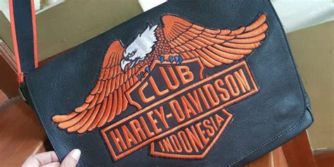 Tas Kulit Harley Davidson Fesyen Pria Tas Dompet Tas Selempang Di