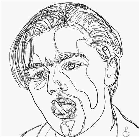 Line Drawing Celebrities :: Behance