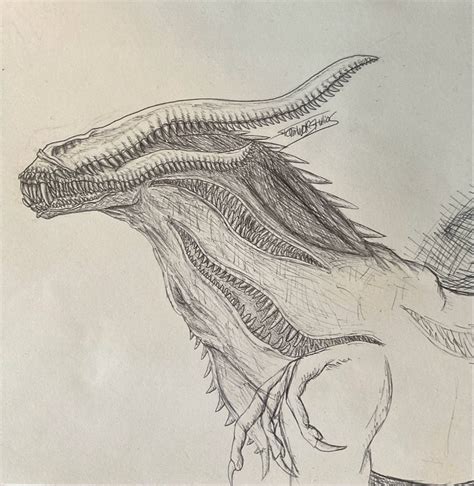 Toothy Alien Pen Sketch By Tempestlupumstudios On Deviantart