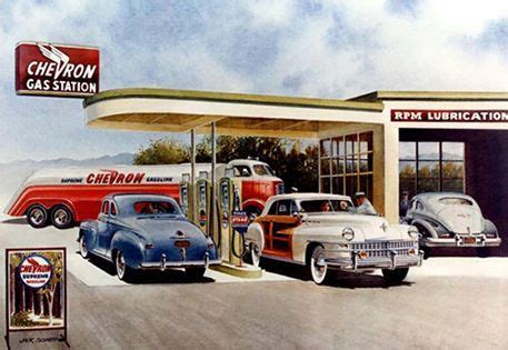 Pin By Mikrofile On Classic Chrysler Gas Station Chevron Gas Chevron