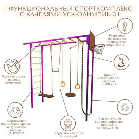 Спортивная площадка для дачи 3.1 / детский уличный спорткомплекс с ...