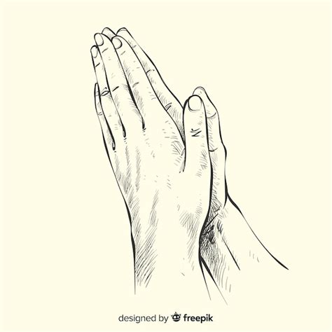 Free Vector | Praying hands background